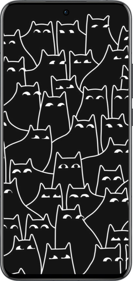 Силиконовый чехол С изображением кошек для Oppo Reno13 Pro - 6470u-3943 изображение 