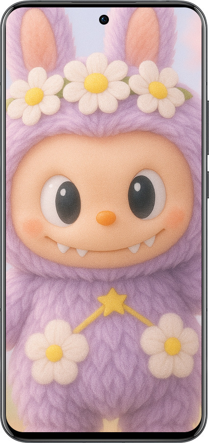 Силиконовый чехол Лабубу 1 для Oppo Reno13 Pro - 6709u-3943 изображение 