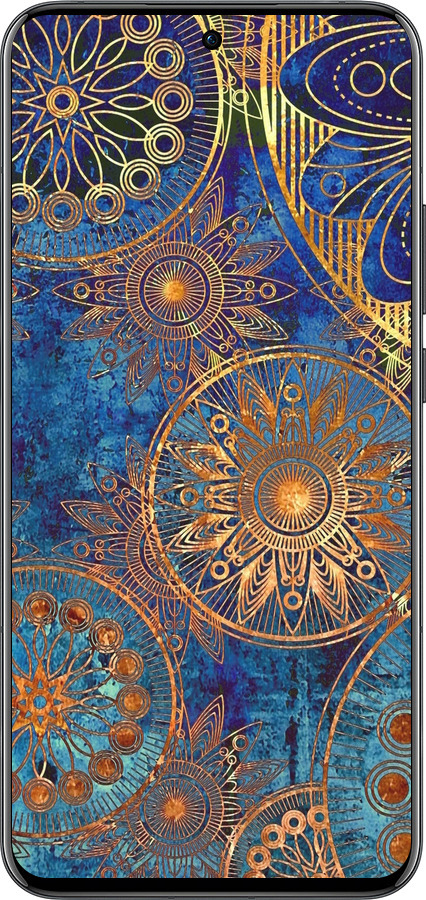 Силіконовий чехол Золотий візерунок для Oppo Reno13 Pro - 678u-3943 изображение 