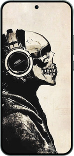 Силиконовый чехол Скелет-меломан v2 для Oppo RENO14 5G - 1200u-4058 изображение 