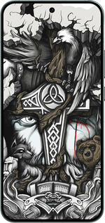 Силіконовий чехол Тату Вікінг для Oppo RENO14 5G - 4098u-4058 изображение 