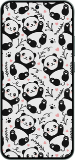Силиконовый чехол Панды для Oppo RENO14 5G - 4318u-4058 изображение 