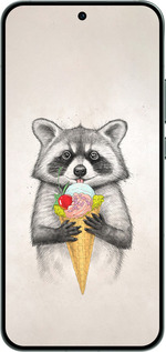 Силиконовый чехол Енотик с мороженым для Oppo RENO14 5G - 4602u-4058 изображение 