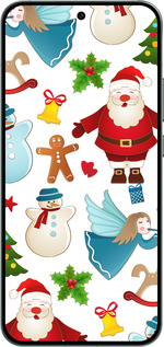 Силиконовый чехол Новогодний 1 для Oppo RENO14 5G - 4614u-4058 изображение 