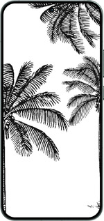 Силиконовый чехол Пальмы1 для Oppo RENO14 5G - 4634u-4058 изображение 