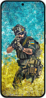 Силиконовый чехол Воин ЗСУ для Oppo RENO14 5G - 5311u-4058 изображение 