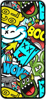 Силиконовый чехол Стикеры v4 для Oppo RENO14 5G - 5508u-4058 изображение 