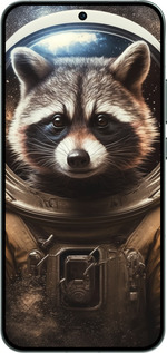 Силиконовый чехол Raccoon austronaut для Oppo RENO14 5G - 5581u-4058 изображение 