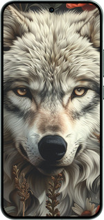 Силиконовый чехол Волчий взгляд для Oppo RENO14 5G - 6066u-4058 изображение 