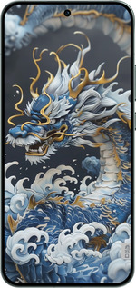 Силиконовый чехол Водяной дракон для Oppo RENO14 5G - 6113u-4058 изображение 