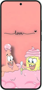 Силиконовый чехол Спанч Боб для Oppo RENO14 5G - 6282u-4058 изображение 