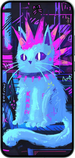 Силиконовый чехол Кот панк для Oppo RENO14 5G - 6311u-4058 изображение 