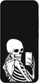 Силиконовый чехол Скелет делает Selfie для Oppo RENO14 5G - 6535u-4058 изображение 