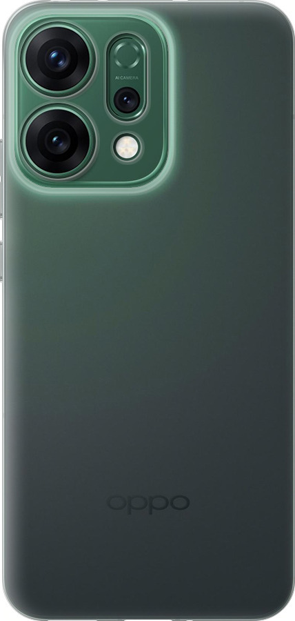 Силиконовый чехол Прозрачный для Oppo RENO14 5G - 5636u-4058 изображение 