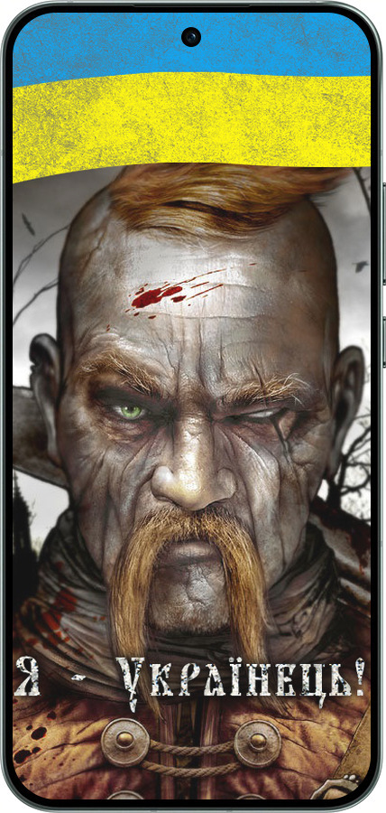 Силиконовый чехол Козак-Украинец для Oppo RENO14 5G - 1150u-4058 изображение 