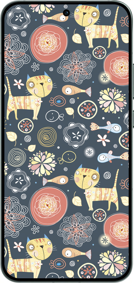 Силиконовый чехол Котята v4 для Oppo RENO14 5G - 1224u-4058 изображение 