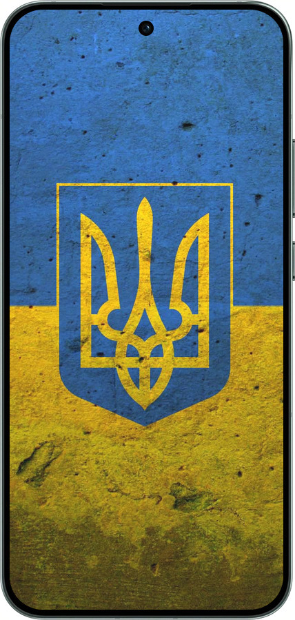 Силиконовый чехол Флаг и герб Украины 2 для Oppo RENO14 5G - 378u-4058 изображение 