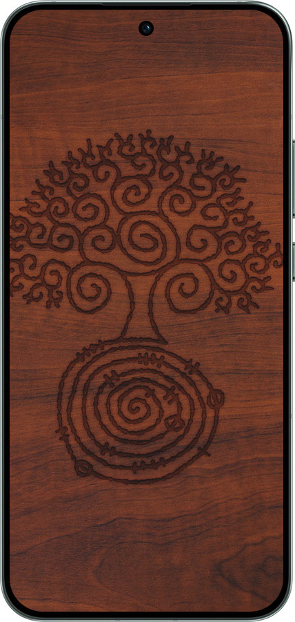 Силиконовый чехол Узор дерева для Oppo RENO14 5G - 4119u-4058 изображение 