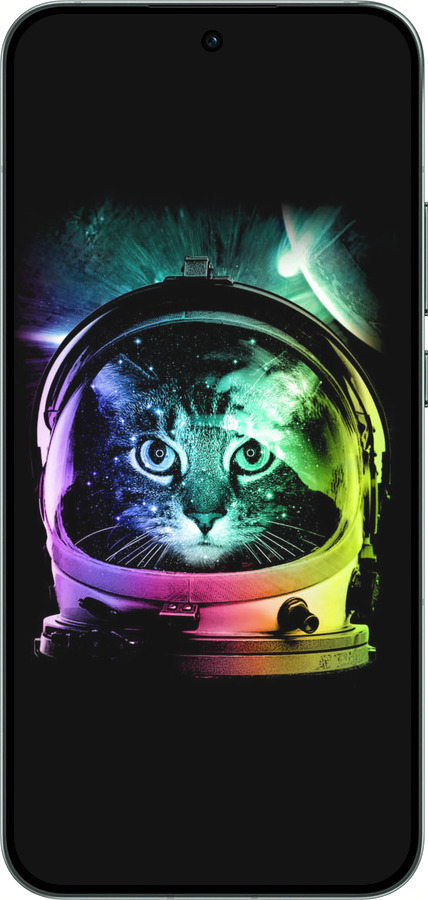 Силиконовый чехол Кот-астронавт для Oppo RENO14 5G - 4154u-4058 изображение 