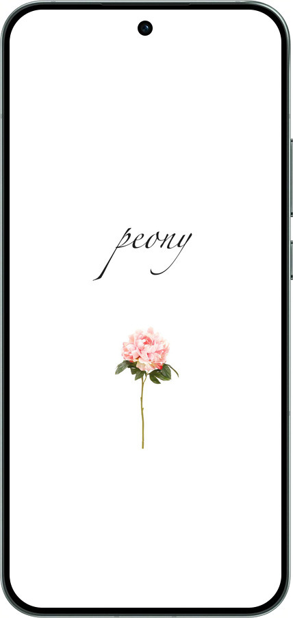 Силиконовый чехол Пион для Oppo RENO14 5G - 4366u-4058 изображение 