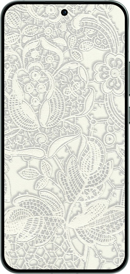 Силіконовий чехол Біле мереживо для Oppo RENO14 5G - 4383u-4058 изображение 