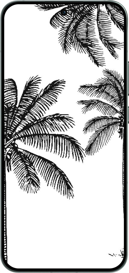 Силиконовый чехол Пальмы1 для Oppo RENO14 5G - 4634u-4058 изображение 