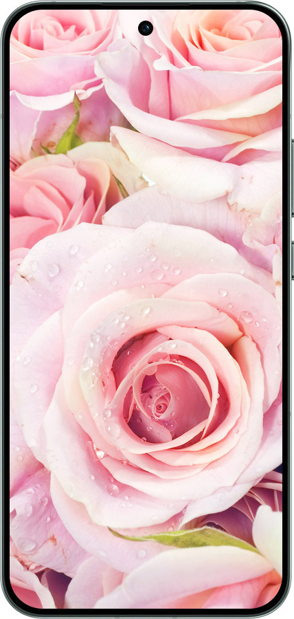 Силиконовый чехол Розы для Oppo RENO14 5G - 525u-4058 изображение 