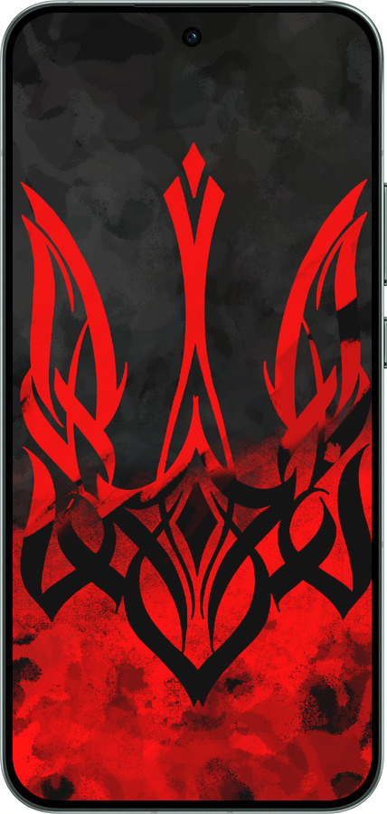 Силиконовый чехол Герб Украины v2 для Oppo RENO14 5G - 5312u-4058 изображение 