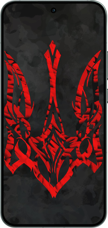 Силиконовый чехол Герб Украины v4 для Oppo RENO14 5G - 5319u-4058 изображение 