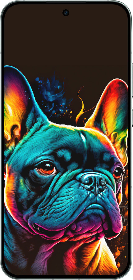 Силиконовый чехол Яркий бульдог для Oppo RENO14 5G - 5547u-4058 изображение 