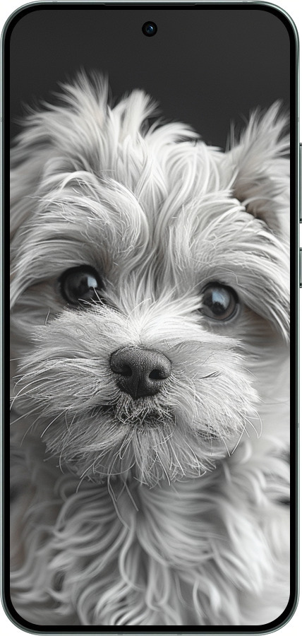 Силиконовый чехол Мальтипу на чорном фоне для Oppo RENO14 5G - 6156u-4058 изображение 