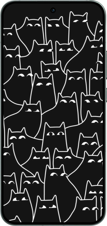 Силиконовый чехол С изображением кошек для Oppo RENO14 5G - 6470u-4058 изображение 