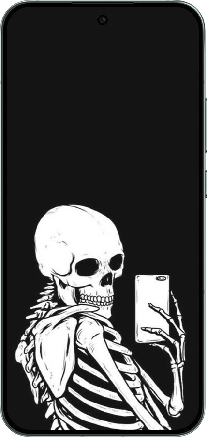 Силиконовый чехол Скелет делает Selfie для Oppo RENO14 5G - 6535u-4058 изображение 