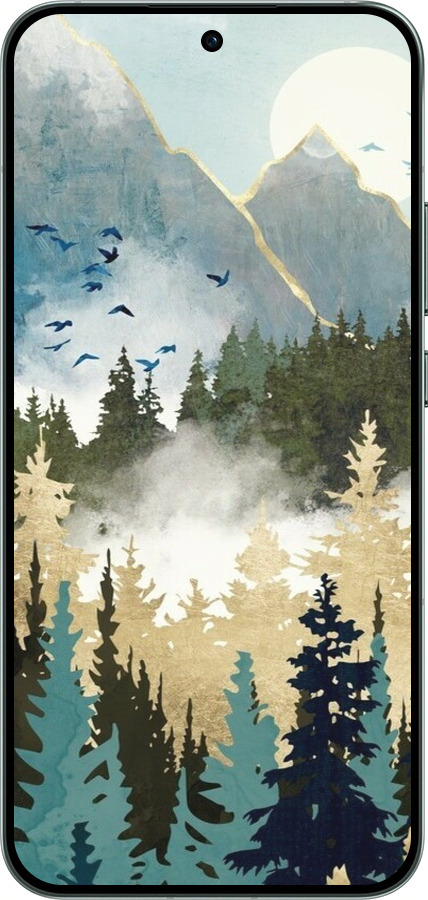 Силиконовый чехол С изображением лесного пейзажа для Oppo RENO14 5G - 6548u-4058 изображение 