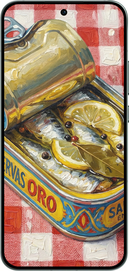 Силиконовый чехол Vintage Sardine Tin Phone для Oppo RENO14 5G - 6772u-4058 изображение 