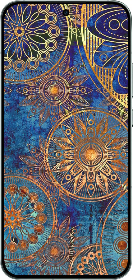 Силіконовий чехол Золотий візерунок для Oppo RENO14 5G - 678u-4058 изображение 