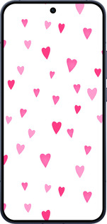Силиконовый чехол Сердечки 2 для Oppo RENO15 5G - 4763u-4201 изображение 