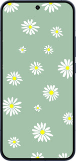 Силиконовый чехол Ромашки v4 для Oppo RENO15 5G - 5603u-4201 изображение 