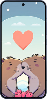 Силиконовый чехол Капибара любовь для Oppo RENO15 5G - 6027u-4201 изображение 