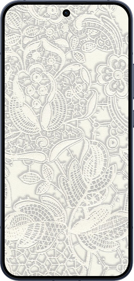 Силіконовий чехол Біле мереживо для Oppo RENO15 5G - 4383u-4201 изображение 
