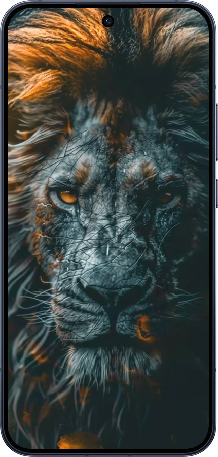 Силиконовый чехол Лев в сумерках для Oppo RENO15 5G - 6154u-4201 изображение 