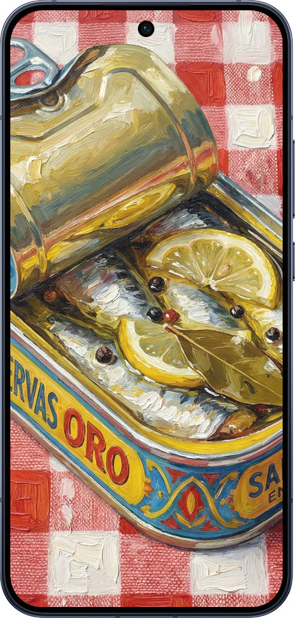 Силиконовый чехол Vintage Sardine Tin Phone для Oppo RENO15 5G - 6772u-4201 изображение 