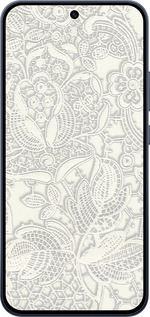 Силиконовый чехол Белое кружево для Oppo RENO15 F 5G - 4383u-4199 изображение 