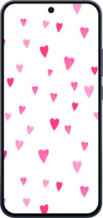 Силиконовый чехол Сердечки 2 для Oppo RENO15 F 5G - 4763u-4199 изображение 