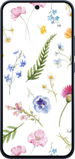 Силиконовый чехол Цветочный фон v2 для Oppo RENO15 F 5G - 5472u-4199 изображение 