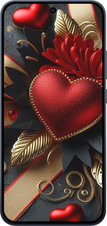 Силиконовый чехол Сердечки v2 для Oppo RENO15 F 5G - 5832u-4199 изображение 