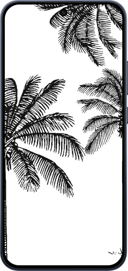 Силиконовый чехол Пальмы1 для Oppo RENO15 F 5G - 4634u-4199 изображение 