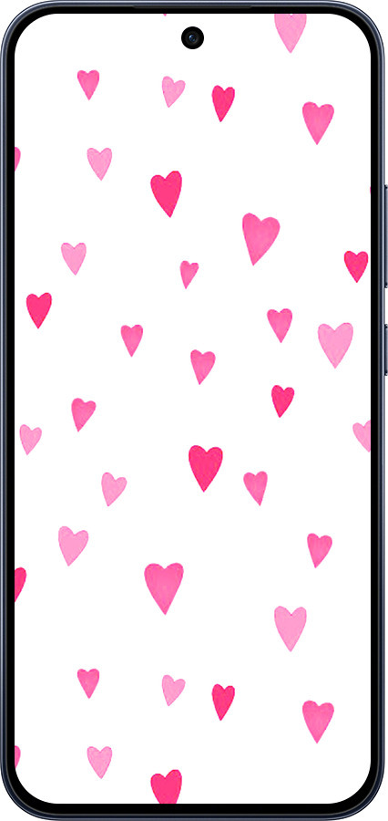 Силиконовый чехол Сердечки 2 для Oppo RENO15 F 5G - 4763u-4199 изображение 