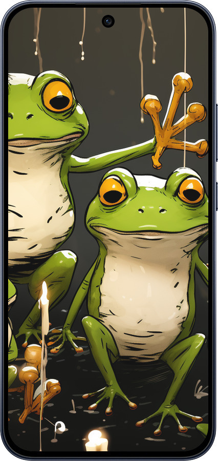 Силиконовый чехол Жабки 2 для Oppo RENO15 F 5G - 5657u-4199 изображение 