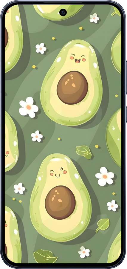 Силиконовый чехол Авокадо для Oppo RENO15 F 5G - 6380u-4199 изображение 